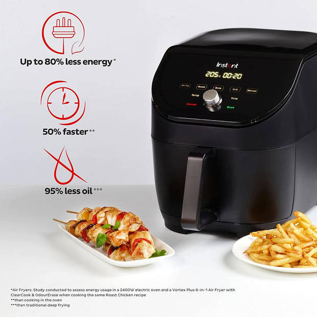 Instant Vortex Slim 5,7L airfryer (zwart)