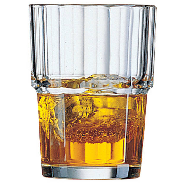 Arcoroc Whisky tumbler glazen - 12x - Norvege serie - 160 ml - Whiskeyglazen