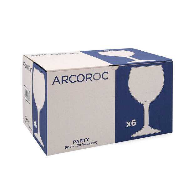 Set van bekers Arcoroc Party 6 Stuks Transparant Glas 620 ml