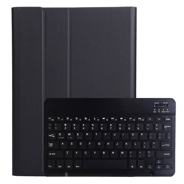 Basey Samsung Galaxy Tab A8 2021 Toetsenbord Hoes Book Case - Samsung Galaxy Tab A8 2021 Keyboard Cover Hoesje - Zwart