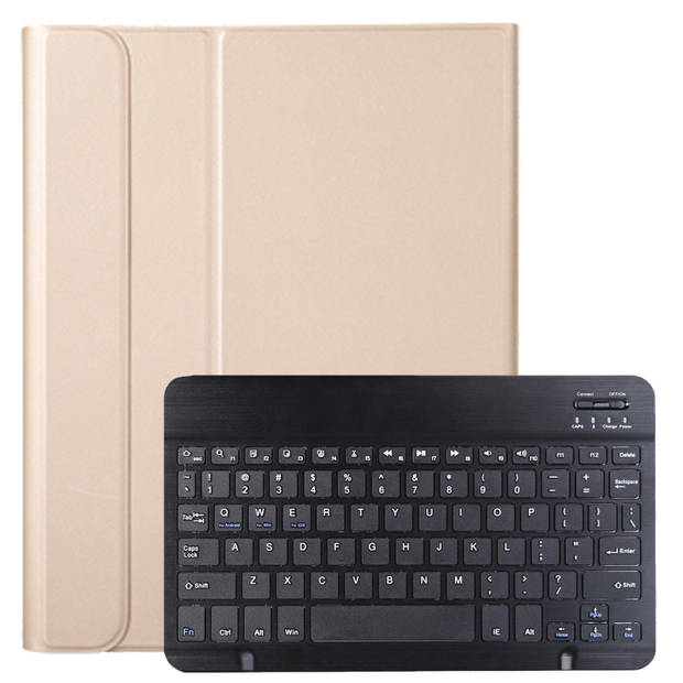 Basey Samsung Galaxy Tab A8 2021 Toetsenbord Hoes - Samsung Galaxy Tab A8 2021 Keyboard Case Book Cover Hoesje - Goud