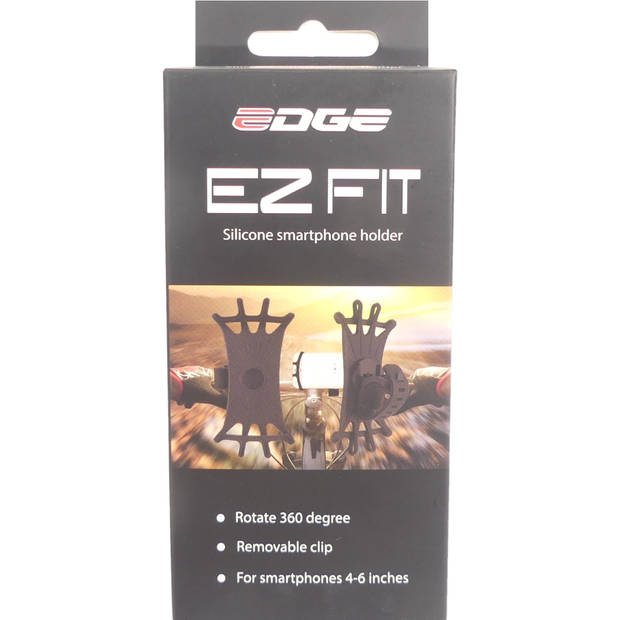 Edge EZ Fit Telefoonhouder 360° Siliconen Zwart