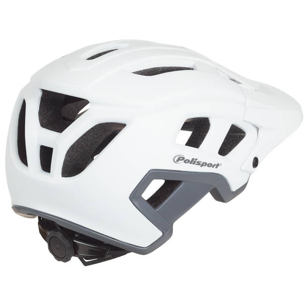 Polisport Mountain pro fietshelm m 55-58cm wit/grijs