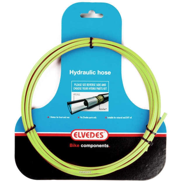 Elvedes Hydraulische leiding met PTFE voering en kevlar protectie groen (3 meter op kaart)