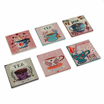 Onderzetters Versa Tea (10 x 10 cm) (6 Onderdelen)