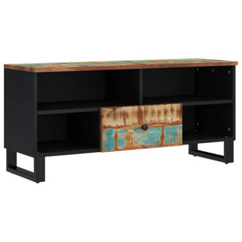 vidaXL Tv-meubel 100x33x46 cm massief hout gerecycled en bewerkt hout