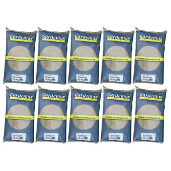 Gardenlux Speelzand - Zandbakzand - Zand voor Zandbak - Gecertificeerd - Voordeelverpakking 10 x 20 kg