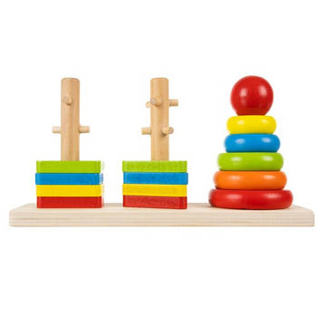Kruzzel houten blokken sorteerder puzzel voor kinderen 7 x 22.5 x 11.5 cm