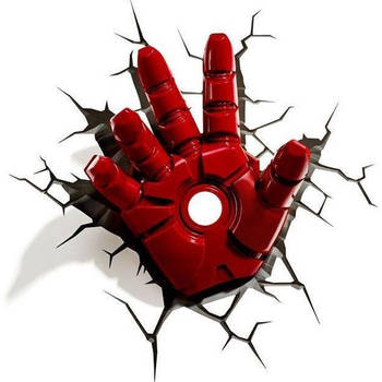 Marvel: Iron Man Hand 3D Wall Light