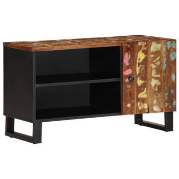 vidaXL Tv-meubel 80x33x46 cm massief hout gerecycled en bewerkt hout