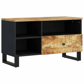 vidaXL Tv-meubel 80x33x46 cm massief mangohout en bewerkt hout