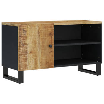 vidaXL Tv-meubel 80x33x46 cm massief mangohout en bewerkt hout