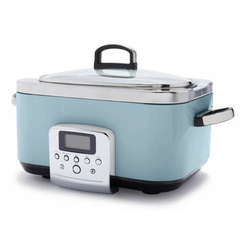 GreenPan Slowcooker - 6.0 liter - Blue Haze - keramische anti-baklaag