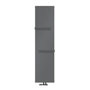 Badkamerradiator 1800x452 mm antraciet met wandaansluitset ML-Design