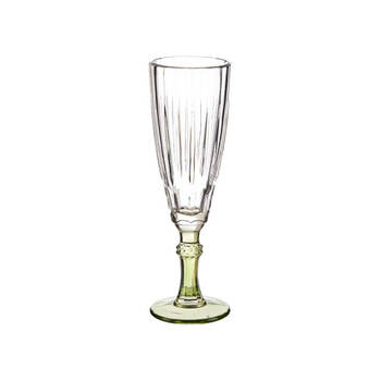 Champagneglas Exotic Kristal Groen 6 Stuks (170 ml)