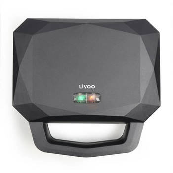 LIVOO - Wafel- en croquemachine - DOP232 - Kookoppervlak: 12,5 x 23 cm - Plaatdiepte: 1,5 cm