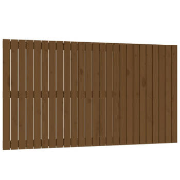 vidaXL Wandhoofdbord 159,5x3x90 cm massief grenenhout honingbruin