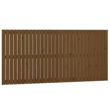 vidaXL Wandhoofdbord 185x3x90 cm massief grenenhout honingbruin