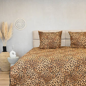 HappyBed Panter 160x200 - Wasbaar dekbed zonder overtrek - Bedrukt dekbed zonder hoes