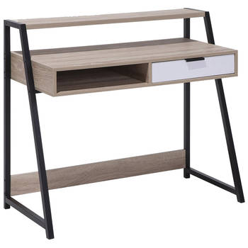 Beliani CALVIN - Bureau-Lichte houtkleur-MDF