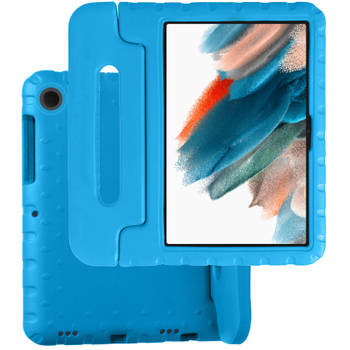 Basey Samsung Galaxy Tab A8 Kinderhoesje Foam Case Hoesje Cover Hoes -Blauw