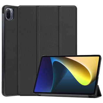 Basey Xiaomi Mi Pad 5 Hoesje Kunstleer Hoes Case Cover -Zwart