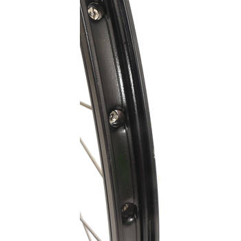 Shimano Achterwiel 28" / 622 x 19C met Nexus 7 naaf voor rollerbrake zwarte velg met RVS spaken