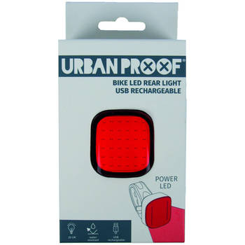 UrbanProof High power achterlicht rood USB