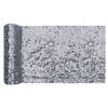 Santex Kerst tafelloper op rol - polyester - zilver pailletten - 19 x 30 cm - Tafellakens