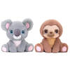 Keel Toys - Pluche knuffel dieren bosvriendjes set koala en luiaard 25 cm - Knuffeldier