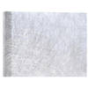 Santex Tafelloper op rol - polyester - metallic zilver - 30 x 500 cm - Feesttafelkleden