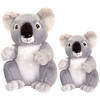 Keel Toys - Pluche knuffel dieren set 2x koala beertjes 18 en 26 cm - Knuffeldier