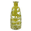 Countryfield Art Deco vaas - geel transparant - glas - D12 x H30 cm - Vazen