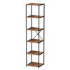 Boekenkast wandkast Stoer - industrieel design - metaal hout - 40 x 40 x 174 cm