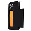 R2B hoesje met pasjeshouder geschikt voor iPhone 14 Pro - Model "Utrecht" - Inclusief screenprotector - Zwart