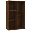 vidaXL Boekenkast/dressoir 50x25x80 cm bewerkt hout bruin eikenkleur