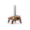 ZiiPa Pizza Oven Piana - Houtgestookt - met Thermometer - Terracotta - voor ø 30 cm pizza's - Roterende pizzasteen