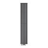 Paneelradiator enkel laags 30x180cm antraciet met muuraansluitset ML design