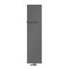 Badkamerradiator 1800x452 mm antraciet met wandaansluitset ML-Design