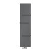 Badkamerradiator 1800x452 mm antraciet met wandaansluitset ML-Design