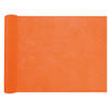 Santex Tafelloper op rol - polyester - oranje - 30 cm x 10 m - Feesttafelkleden