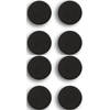 Zeller whiteboard/koelkast magneten extra sterk - 8x - mat zwart - Magneten