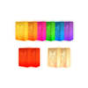 Candle bags - 20x - hartjes kleurenmix - brandvertragend papier - 26 cm - Feestlampionnen