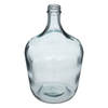 Atmosphera bloemenvaas Olijfolie Fles model - blauw transparant - glas - H30 x D18 cm - Vazen