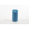 Rustic Wax Candle Moving Flame 7,5X15Cm Denim 3Xaaa