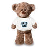 Hallo oma aankondiging jongen pluche teddybeer knuffel 24 cm - Knuffelberen