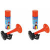 Gastoeter / Luchthoorn - 2x - gevuld met gas - 40 ml - Feesttoeters