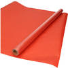 Kraft cadeaupapier/inpakpapier - 4x - rood - 70 x 200 cm - 60 grams - Cadeaupapier