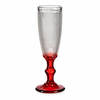 Champagneglas Rood Transparant Punten Glas 6 Stuks (180 ml)