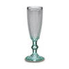 Champagneglas Punten Transparant Turkoois Glas 6 Stuks (185 ml)